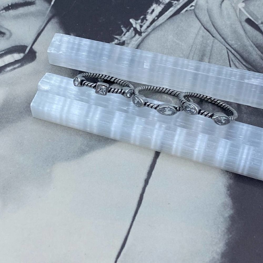 3 Piece Stainless Steel Stackable Ring Set Sizes 8,9,10 - Picture 3 of 6